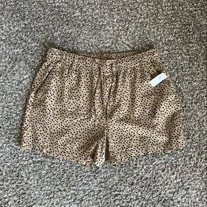 Old Navy Leopard Linen Shorts